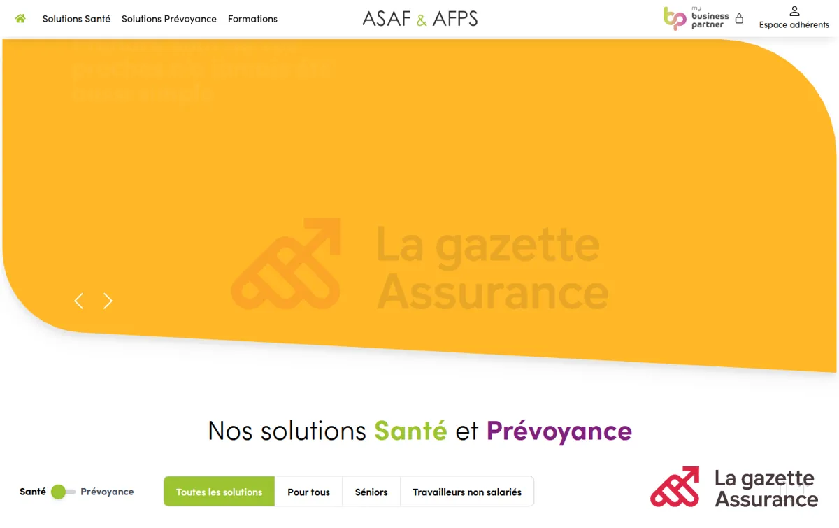 Capture : Accueil ASAF & AFPS | ASAF & AFPS
